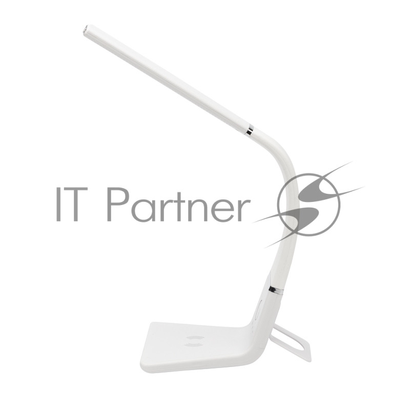 Светильник настольный REXANT Cloud LED 2700-6500К, встроенная беспроводная и проводная USB-зарядка устройств, диммер, гибкий поворот