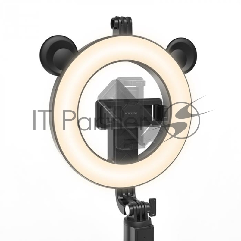 Кольцевая лампа Borofone BY6 PerfectPi с беспроводным пультом, трипод 60-95 см, диаметр лампы 17 см, в коробке