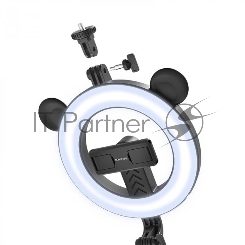 Кольцевая лампа Borofone BY6 PerfectPi с беспроводным пультом, трипод 60-95 см, диаметр лампы 17 см, в коробке