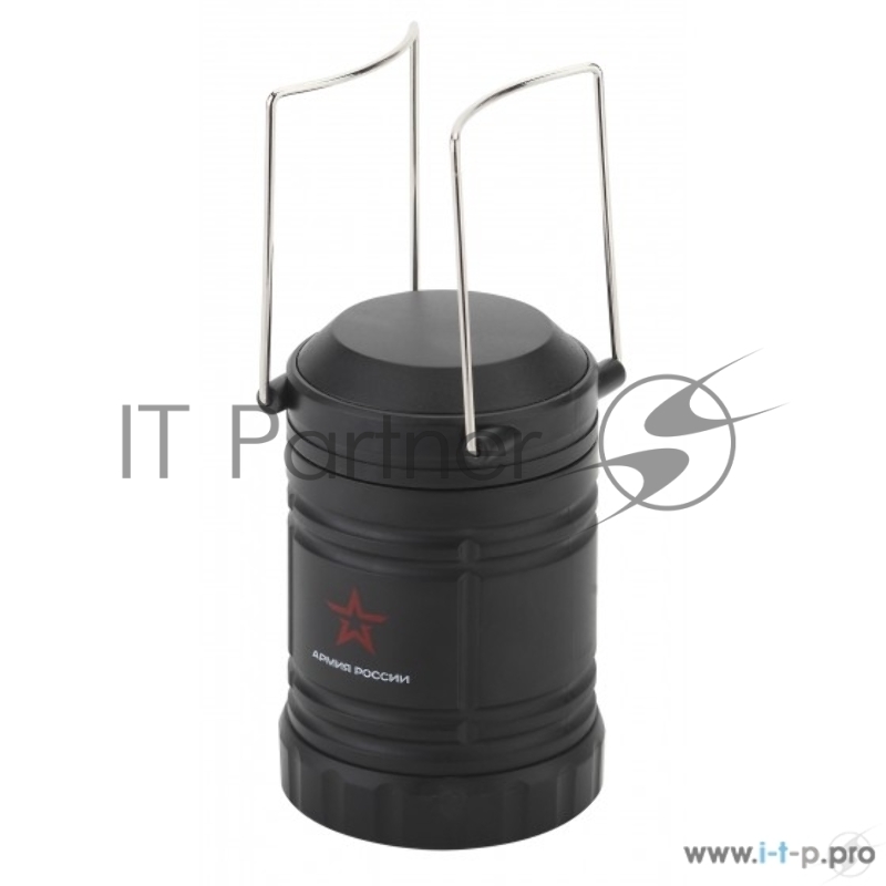 Кемпинговый фонарь ЭРА KB-502 Заря {3х1,5Вт СОВ светодиода, алюминий, магнит, ушко для подвешивания, складной механизм, 3хАА в комплекте}