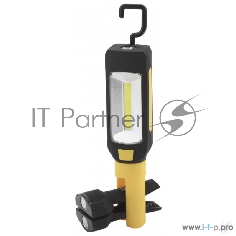 Рабочий фонарь ЭРА Б0027823 RB-801 серия Практик {6Вт COB светодиод, светильник 4Вт, 3xAAA в комплект не входят, крючок, магнит, клипса-прищепка}