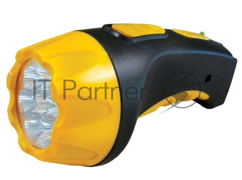 Фонарь LED 3807 (аккум 220В черн/жел. 7 LED 2 режима SLA пласт. короб) Ultraflash 9216