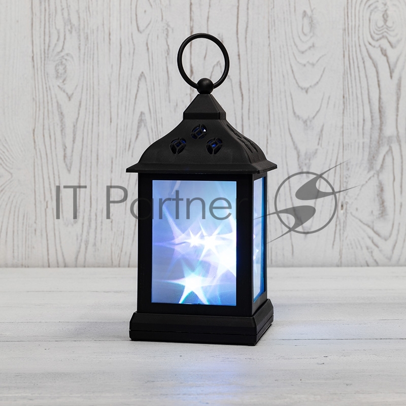 Декоративный фонарь NEON-NIGHT 11х11х22,5 см, черный корпус, цвет свечения RGB с эффектом мерцания NEON-NIGHT