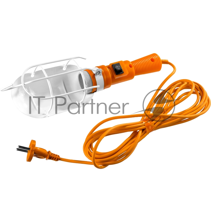 Светильник СИБИН переносной, открытого типа, с выключателем, 60Вт, 220В, 5м