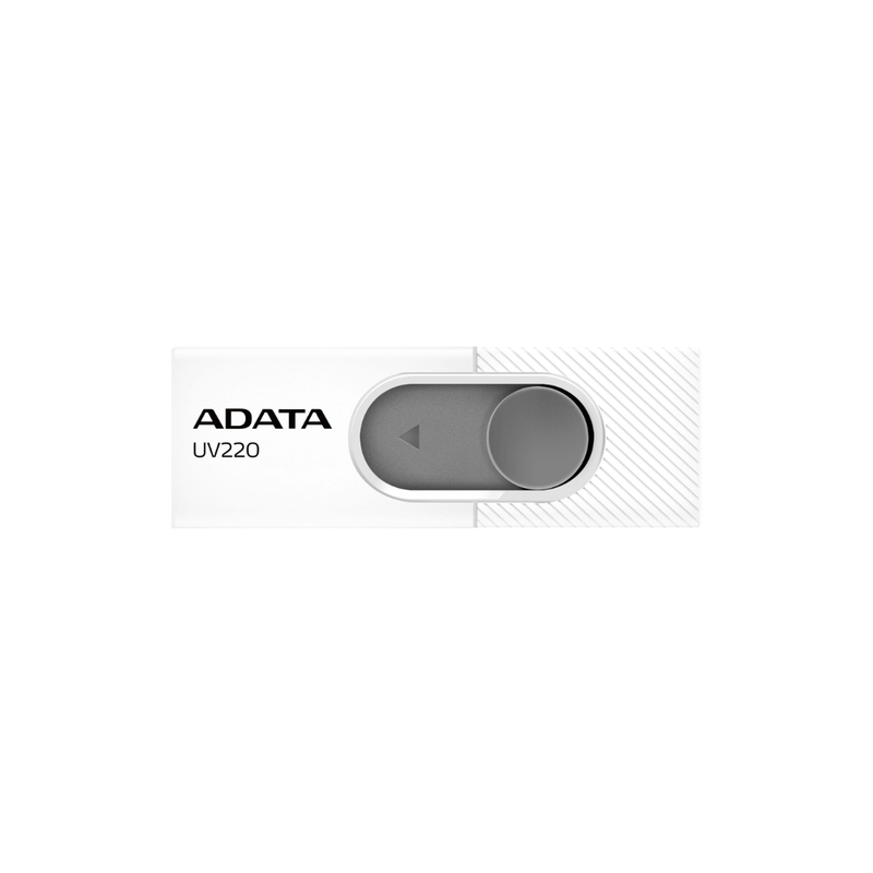 Флеш накопитель 16GB A-DATA UV220, USB 2.0, белый/серый