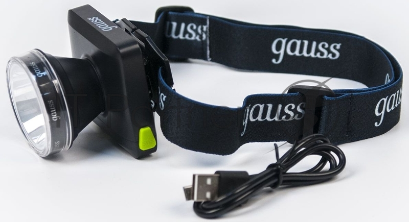 Фонарь налобный модель GFL401 5W 100lm диммируемый Li-ion 3000mAh LED 1/10/90