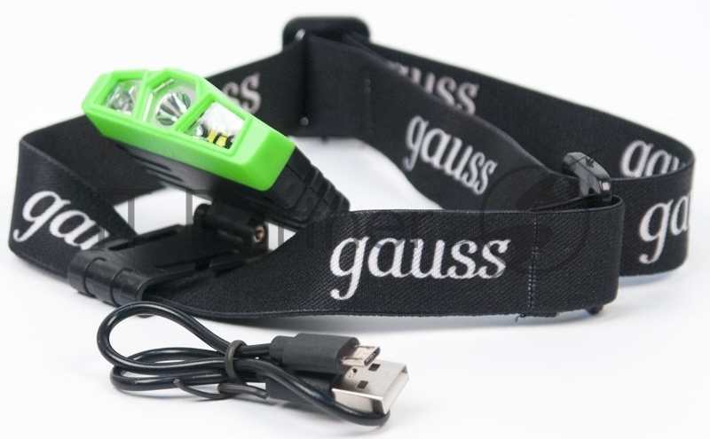 Фонарь налобный модель GFL406 5W 180lm Li-ion 500mAh LED 1/12/72