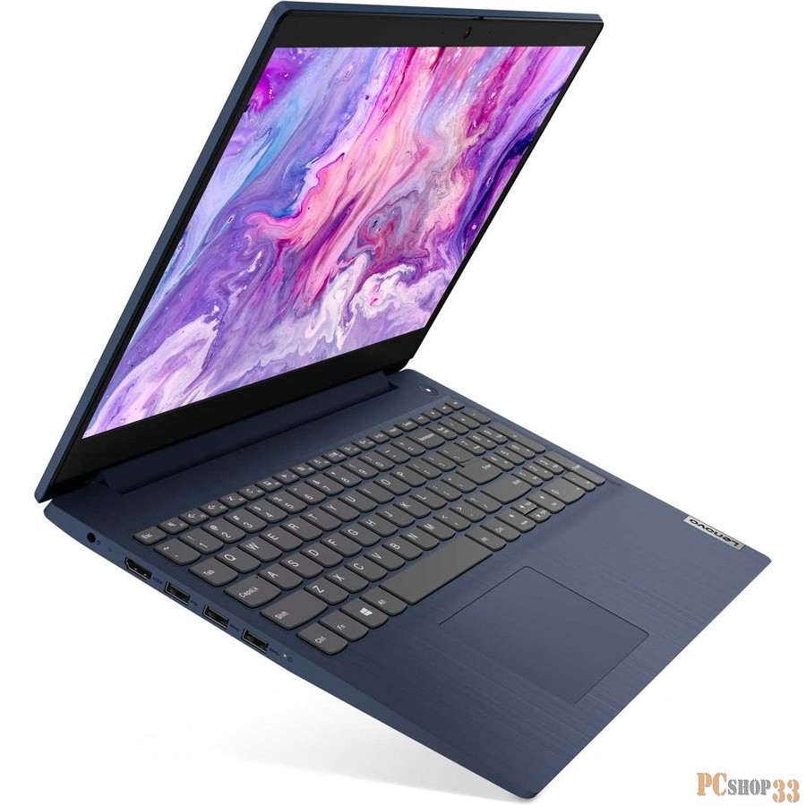 Ноутбук 15.6 IPS FHD Lenovo IdeaPad 3 blue (Core i3 10110U/8Gb/256Gb SSD/noDVD/VGA int/no OS) (81WB011QRK)