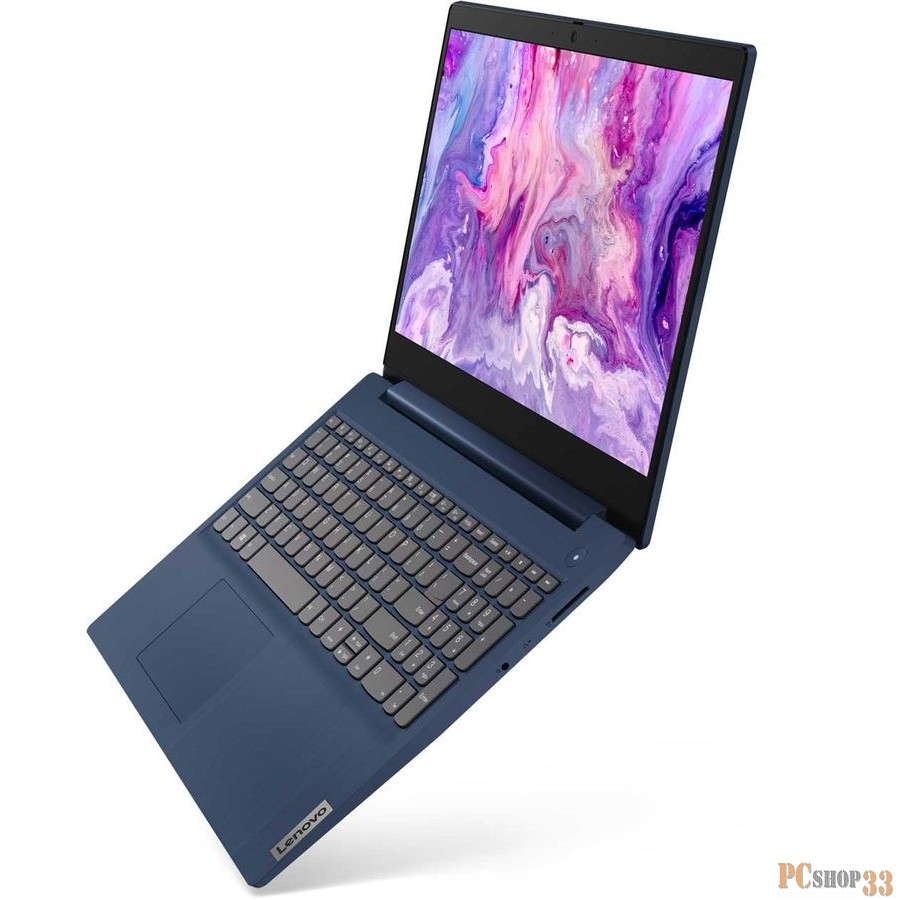 Ноутбук 15.6 IPS FHD Lenovo IdeaPad 3 blue (Core i3 10110U/8Gb/256Gb SSD/noDVD/VGA int/no OS) (81WB011QRK)