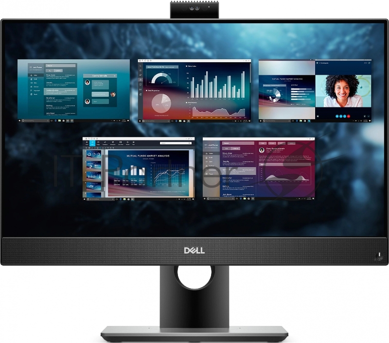 Моноблок Dell Optiplex 5490 23.8 Full HD i5 10500T (2.3) 8Gb SSD256Gb UHDG 630 CR Windows 11 Professional GbitEth WiFi BT 155W клавиатура мышь Cam черный 1920x1080