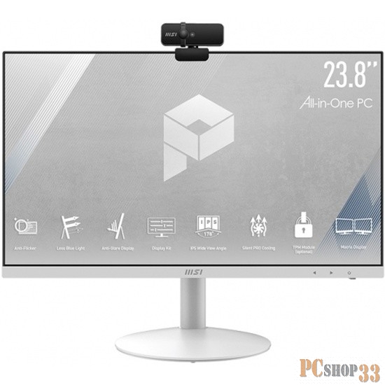 Моноблок MSI Pro AP241 11M-652RU 23.8 Full HD i7 11700 (2.5) 16Gb SSD512Gb UHDG 730 Windows 11 Professional GbitEth WiFi BT 120W белый 1920x1080