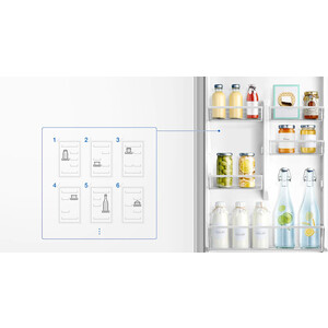 Холодильник Samsung RB37A5070B1/WT графит (двухкамерный)