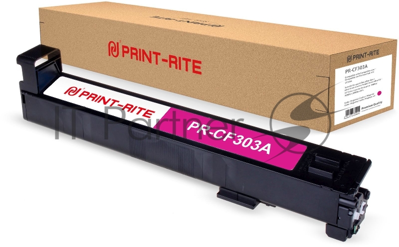 Картридж лазерный Print-Rite TRHGM9MPRJ PR-CF303A CF303A пурпурный (30000стр.) для HP CLJ Ent M880