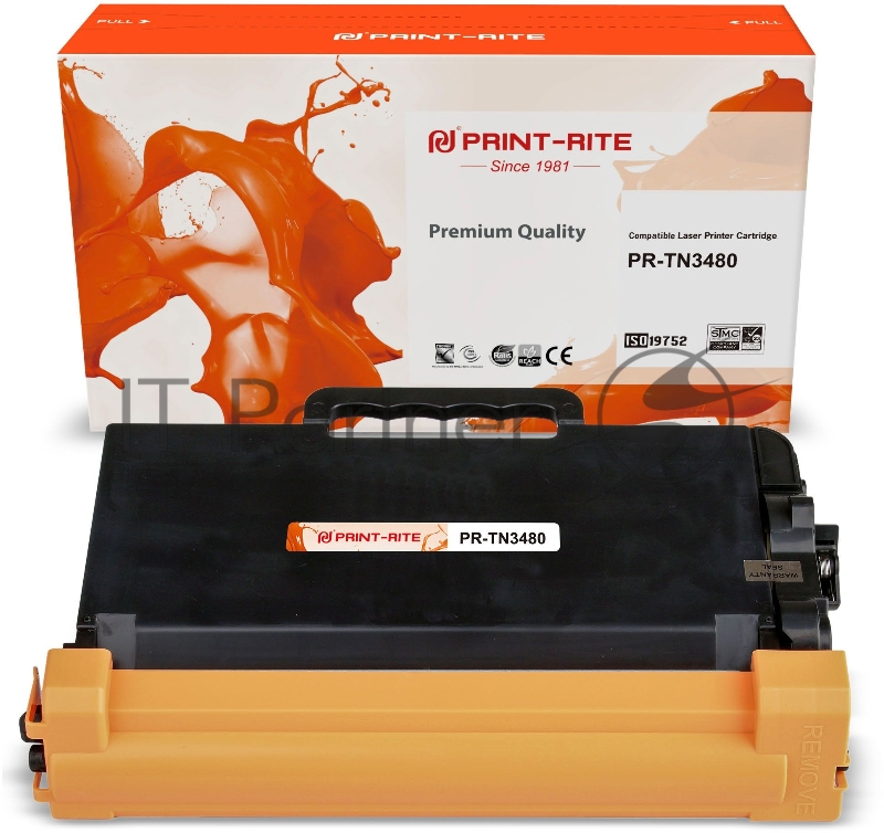 Картридж лазерный Print-Rite TFB557BPU1J PR-TN3480 TN-3480 черный (8000стр.) для Brother DCP L5500DN/L6600DW