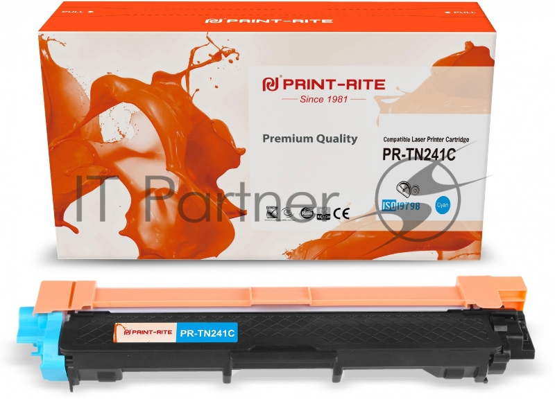 Картридж лазерный Print-Rite TFB684CPU1J PR-TN241C TN-241C голубой (1400стр.) для Brother HL-3170CDW