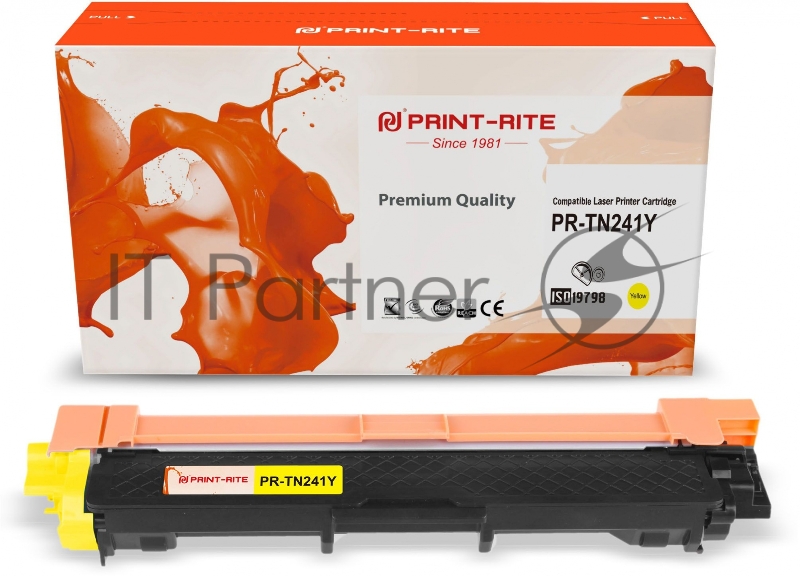 Картридж лазерный Print-Rite TFB686YPU1J PR-TN241Y TN-241Y желтый (1400стр.) для Brother HL-3170CDW
