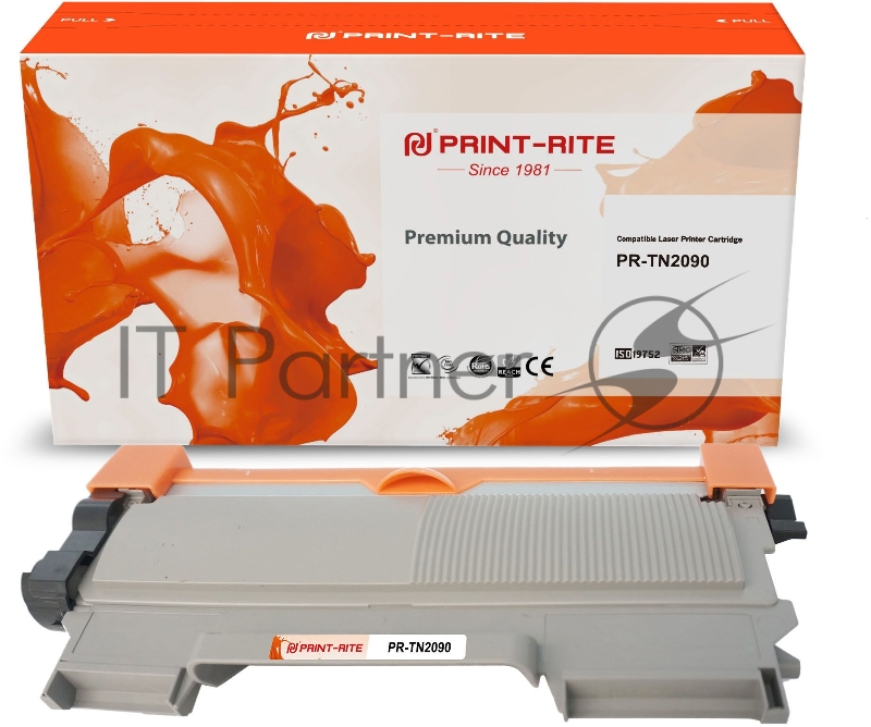 Картридж лазерный Print-Rite TFBA87BPU1J PR-TN2090 TN-2090 черный (1000стр.) для Brother DCP-7057