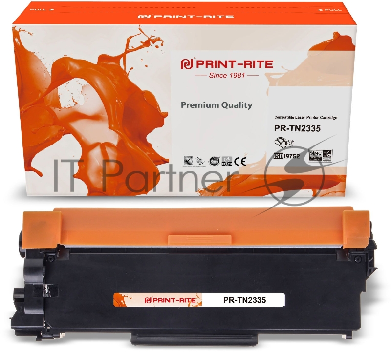 Картридж лазерный Print-Rite TFBAEJBPU1J PR-TN2335 TN-2335 черный (1200стр.) для Brother DCP L2500/L2520/L2540/L2560
