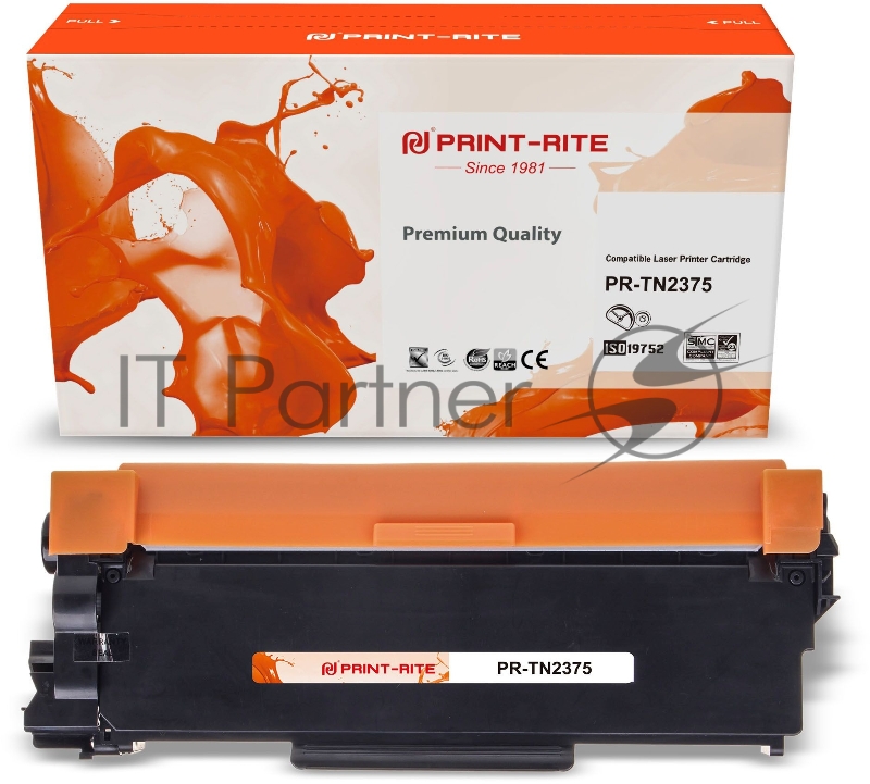 Картридж лазерный Print-Rite TFBAEKBPU1J PR-TN2375 TN-2375 черный (2600стр.) для Brother DCP L2500/L2520/L2540/L2560