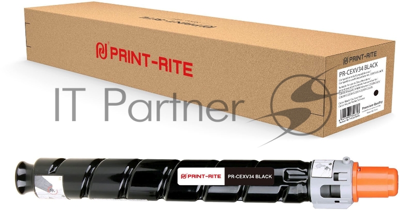 Картридж лазерный Print-Rite TFC387BPRJ PR-CEXV34 BLACK C-EXV34 Black черный (23000стр.) для Canon IR Advance C2030L/C2030i/C2020L/C2020i/C2