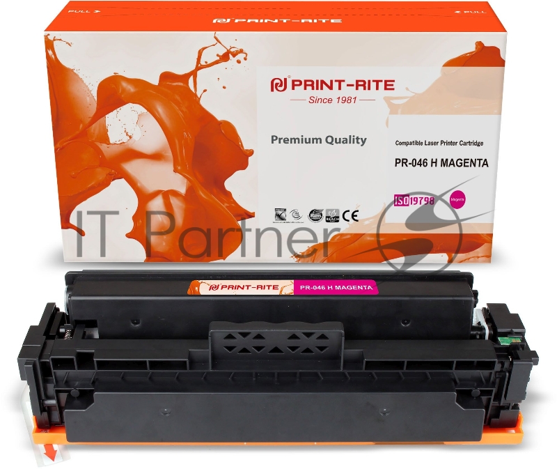 Картридж лазерный Print-Rite TFC453MPU1J PR-046 H MAGENTA 046 H Magenta пурпурный (5000стр.) для Canon LBP 653Cdw/654Cx/MF732Cdw/734Cdw/7