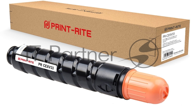 Картридж лазерный Print-Rite TFC555BPRJ PR-CEXV33 C-EXV33 черный (14600стр.) для Canon iR 2520/2525/2530/2525i/2530i