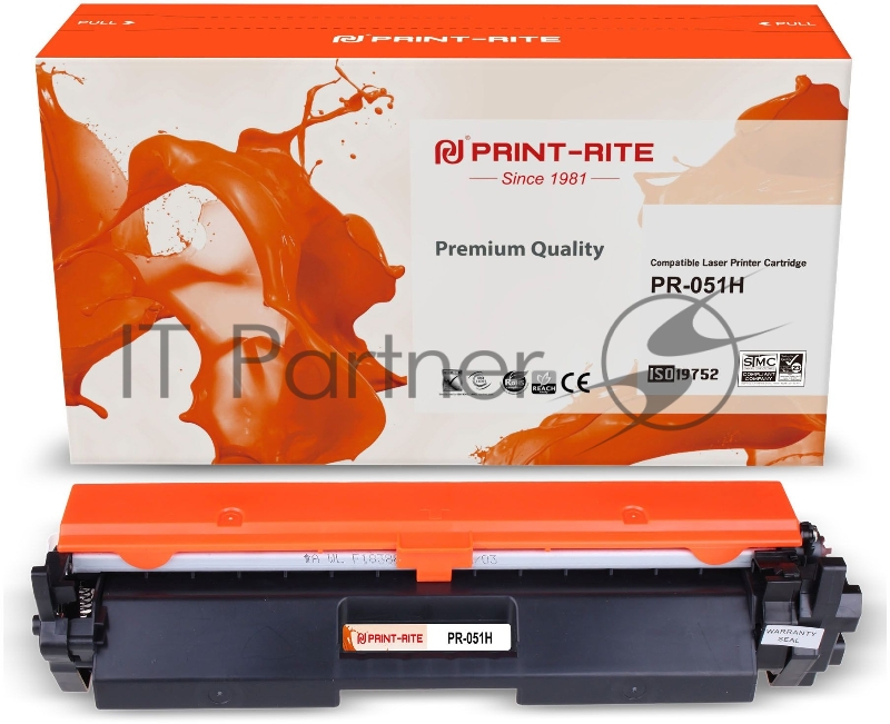 Картридж лазерный Print-Rite TFC692BPU1J PR-051H 051H черный (4100стр.) для Canon LBP 162dw/MF 264dw/267dw/269dw