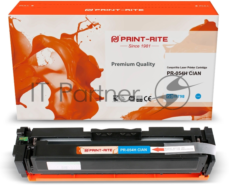 Картридж лазерный Print-Rite TFCA06CPU1J PR-054H CIAN 054H Cian голубой (2300стр.) для Canon LBP 621Cw/623Cdw/641Cw/643Cdw