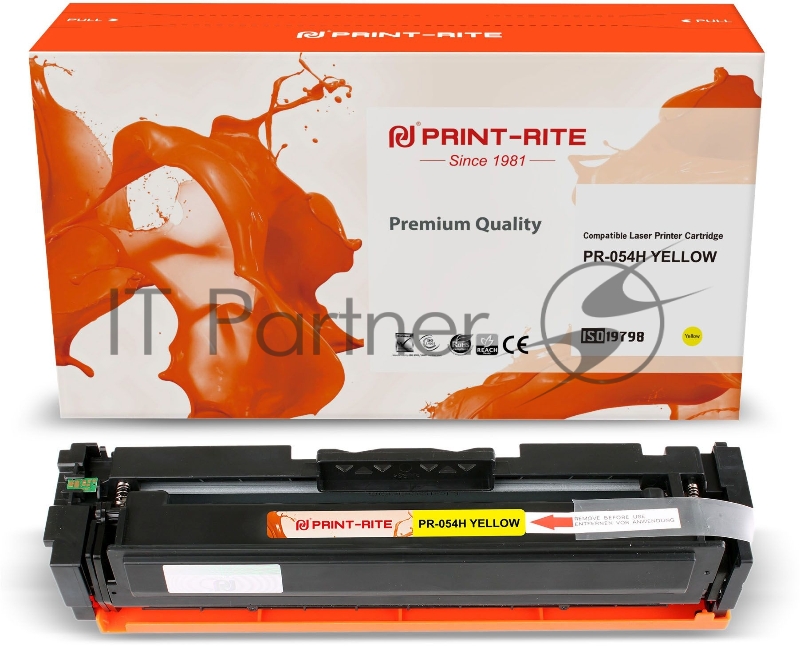 Картридж лазерный Print-Rite TFCA08YPU1J PR-054H YELLOW 054H Yellow желтый (2300стр.) для Canon LBP 621Cw/623Cdw/641Cw/643Cdw