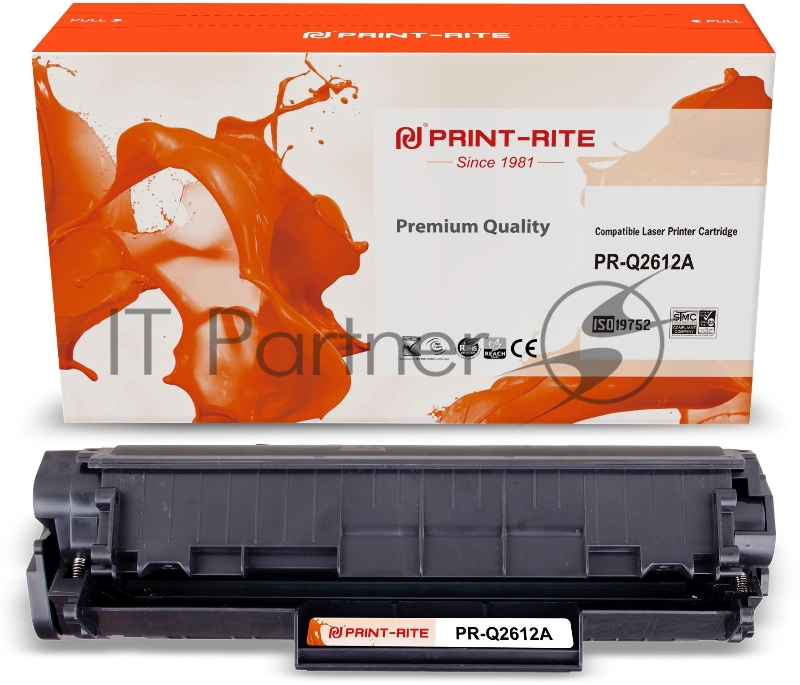 Картридж лазерный Print-Rite TFH724BPU1J1 PR-Q2612A Q2612A черный (2000стр.) для HP LJ 1010/1012/1015/1018/1020/1020P