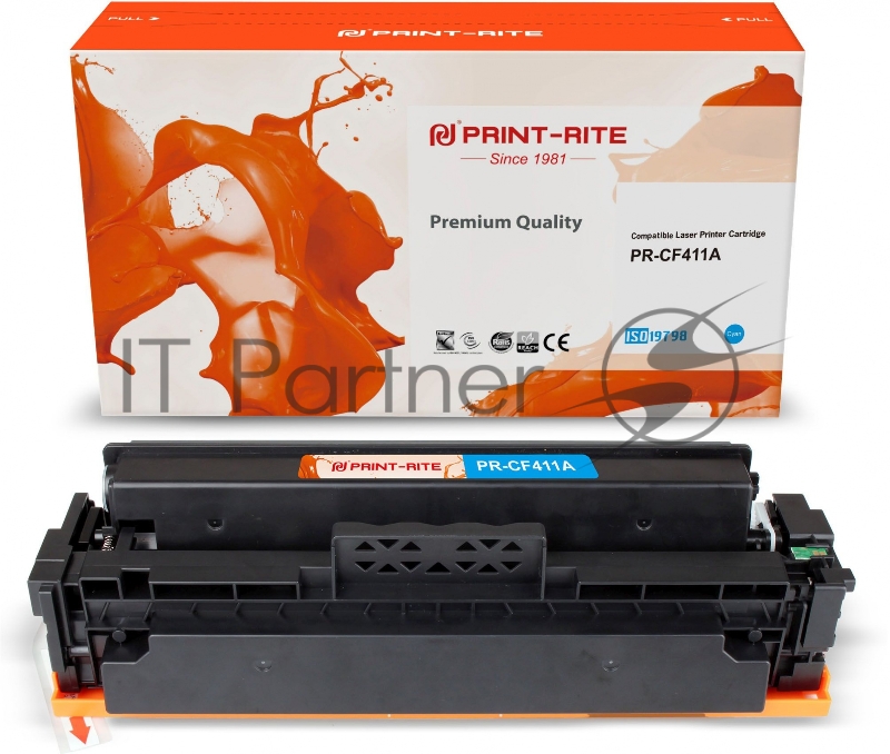 Картридж лазерный Print-Rite TFH769CPU1J PR-CF411A CF411A голубой (2300стр.) для HP LJ M452DW/DN/NW M477FDW/M477FDN/M477FNW
