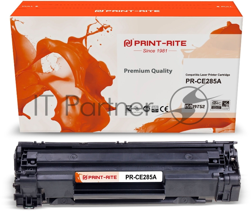 Картридж лазерный Print-Rite TFH899BPU1J1 PR-CE285A CE285A черный (1600стр.) для HP LJ P1102/P1102W/M1130/M1132