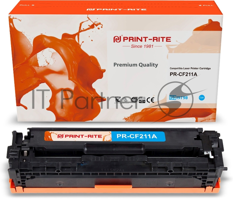 Картридж лазерный Print-Rite TFH993CPU1J PR-CF211A CF211A голубой (1800стр.) для HP LJ Pro 200/M251/M276