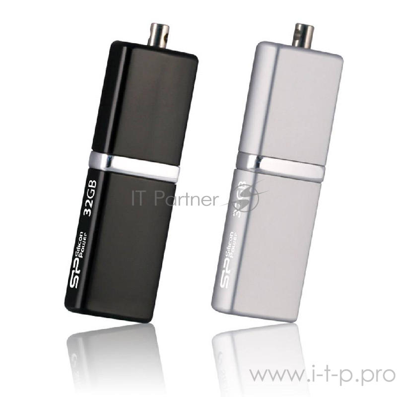 Флеш накопитель 32Gb Silicon Power LuxMini 710, USB 2.0, Серебристый