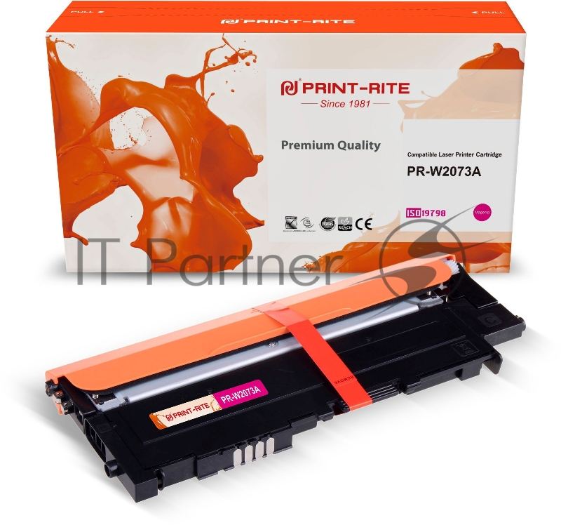 Картридж лазерный Print-Rite TFHA9QMPU1J PR-W2073A W2073A (есть ограничения по прошивке) пурпурный (700стр.) для HP Color Laser 150a/150nw/178nw MFP/179fnw MFP