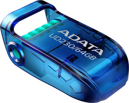 Флеш накопитель 64GB A-DATA UD230, USB 2.0, Cиний
