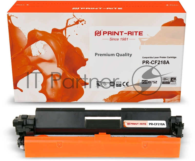 Картридж лазерный Print-Rite TFHAI8BPU1J PR-CF218A CF218A черный (1400стр.) для HP LJ M104/M132