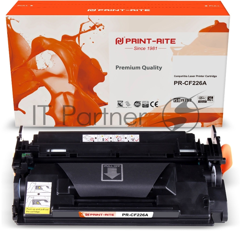 Картридж лазерный Print-Rite TFHAKCBPU1J PR-CF226A CF226A черный (3100стр.) для HP LJ M402d/M402n/M426dw/M426fdn/M42