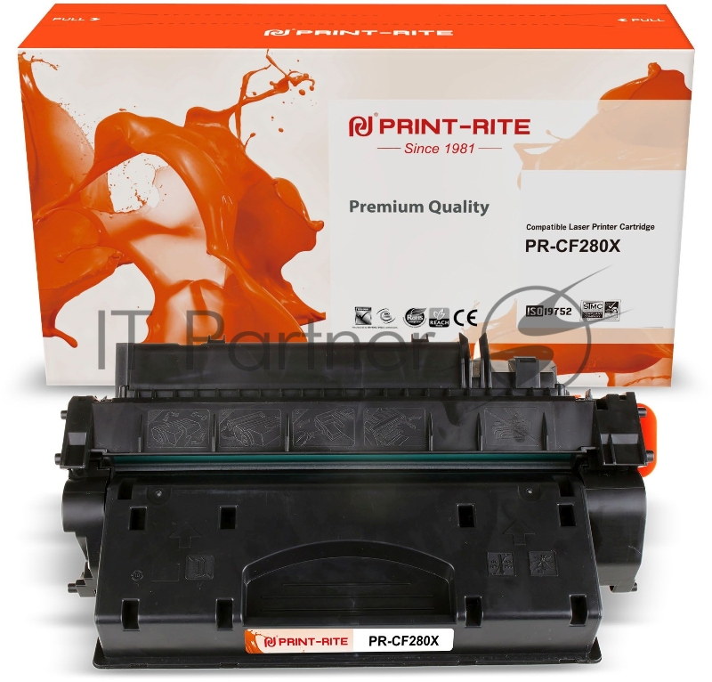 Картридж лазерный Print-Rite TFHAKFBPU1J1 PR-CF280X CF280X черный (6900стр.) для HP LJ Pro 400/M401/M425