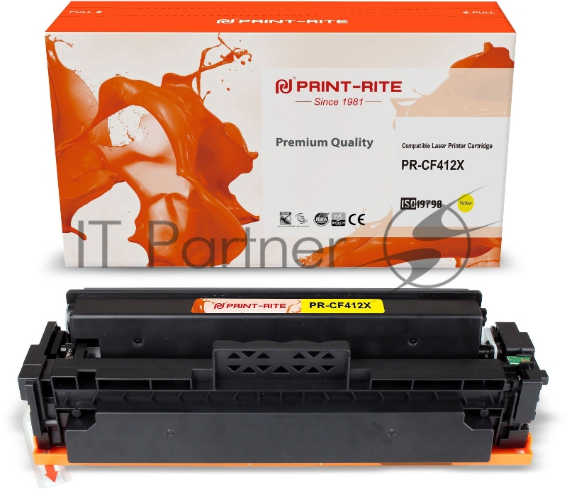 Картридж лазерный Print-Rite TFHAXIYPU1J PR-CF412X CF412X желтый (5000стр.) для HP LJ M452DW/DN/NW M477FDW/M477FDN/M477FNW