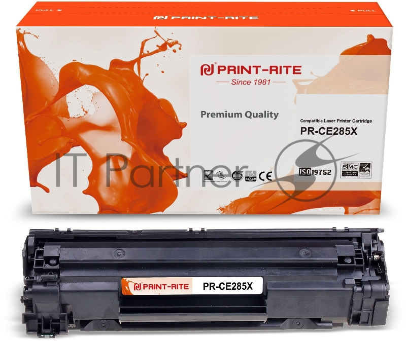Картридж лазерный Print-Rite TFHBEABPU1J PR-CE285X CE285X черный (3000стр.) для HP LJ M1130 MFP/ M1132MFP Pro/P1102s Pro/ P1103 Pro