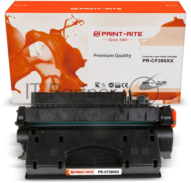 Картридж лазерный Print-Rite TFHBEDBPU1J PR-CF280XX CF280XX черный (12000стр.) для HP LJ Pro 400/M401/M425