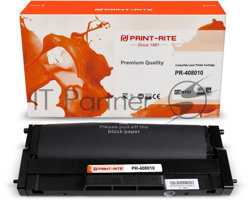 Картридж лазерный Print-Rite TFR533BPU1J PR-408010 408010 черный (1500стр.) для Ricoh Aficio SP 150/SP 150SU