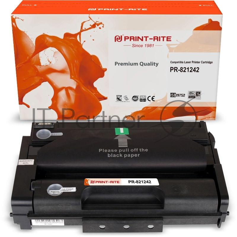 Картридж лазерный Print-Rite TFR534BPU1J PR-821242 821242 черный (6400стр.) для Ricoh SP 311DN/311DNw/325DNw