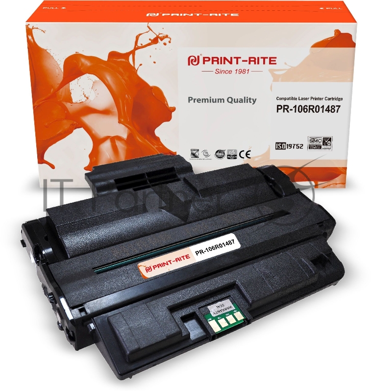Картридж лазерный Print-Rite TFX982BPU1J PR-106R01487 106R01487 черный (4100стр.) для Xerox WorkCentre 3210/ 3220