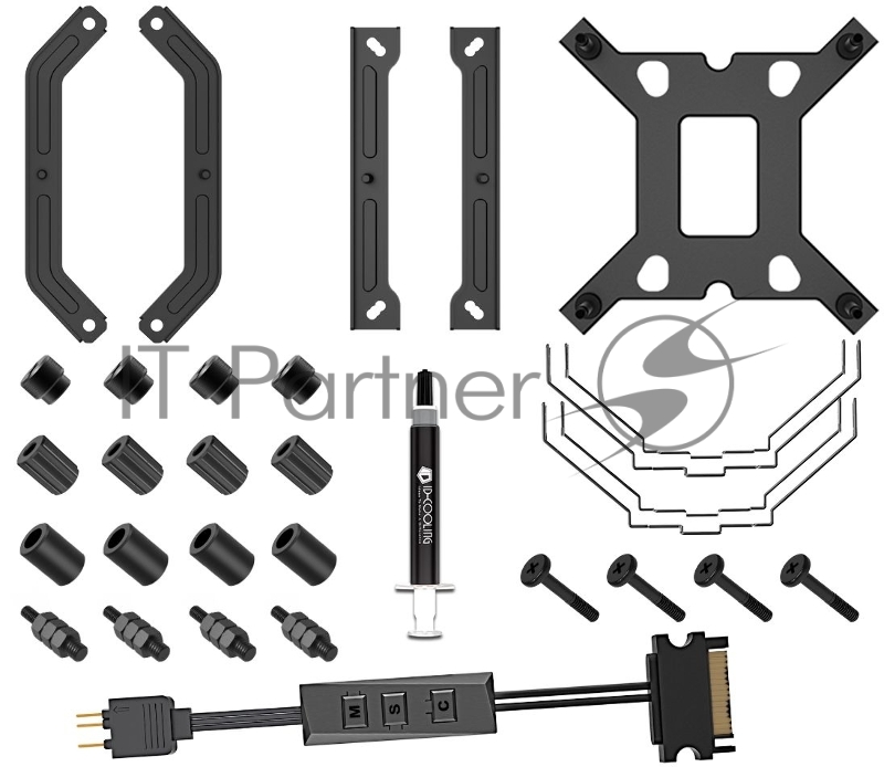 Кулер ID-COOLING SE-226-XT ARGB LGA1700/1200/115X/AM4 (8шт/кор, TDP 250W, PWM, 6 тепл.трубкок + медная база, FAN 120mm, Addressable RGB LED) RET