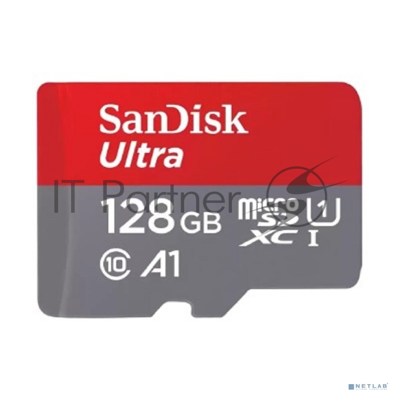 Флеш карта microSD 128GB SanDisk microSDXC Class 10 Ultra (SD адаптер) UHS-I A1 140MB/s
