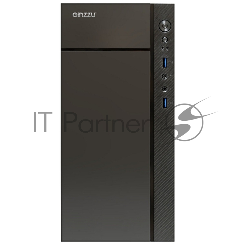 Корпус Ginzzu B250 2*USB 3.0,AU w/o PSU