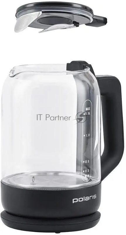 Чайник POLARIS PWK1712CGLD WIFI IQ Home черный, 1,5 л, 2150 Вт, стекло