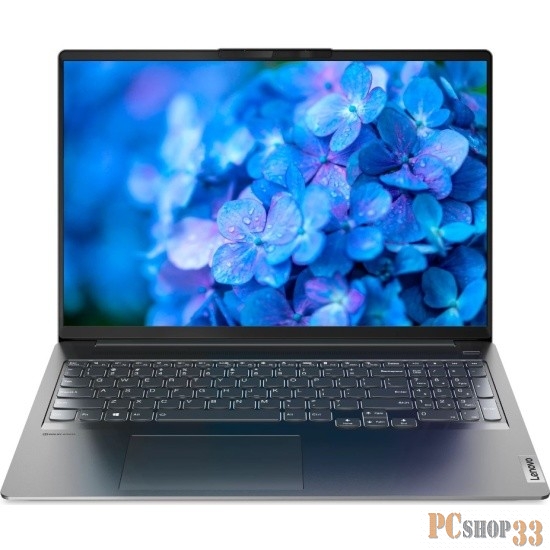 Ноутбук Lenovo IdeaPad 5 Pro 16IHU6 16(2560x1600)/Intel Core i7 11370H(3.3Ghz)/16384Mb/1024SSD GeForce MX450(2048Mb)/Cam/BT/WiFi/75WH 1y/1.9kg/grey/noOS + 95W, RU kbd